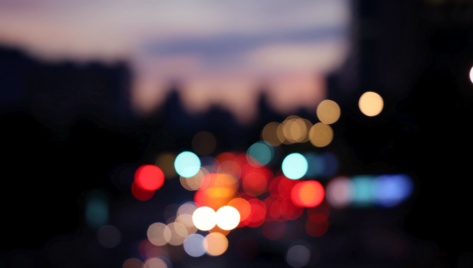 Download wallpaper 960x544 bokeh, blur, multi-color, playstation ps ...