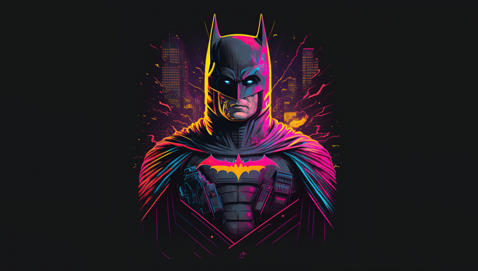 Retrofied batman, superhero, 960x544 wallpaper