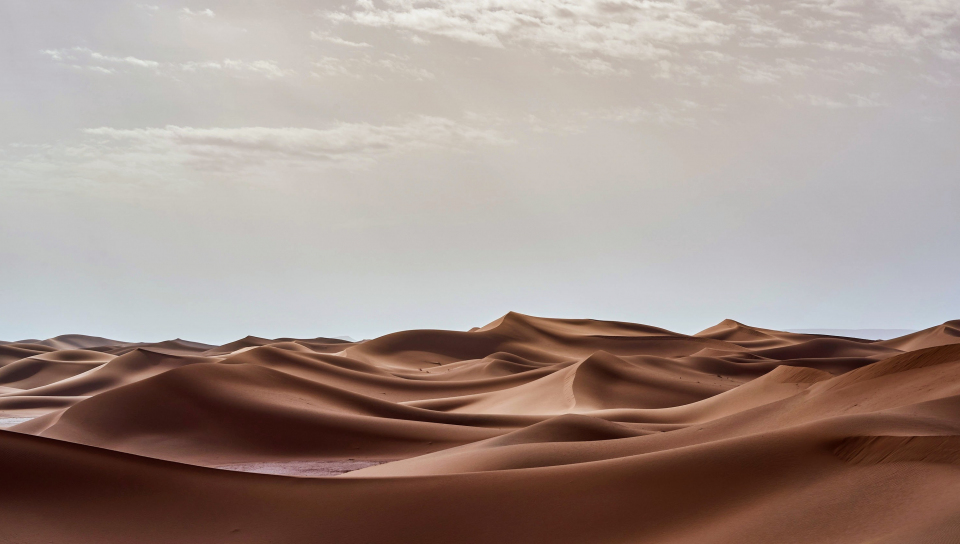 Landscape, desert dunes, nature, 960x544 wallpaper