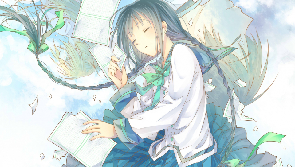 Download Sleep Cute Anime Girl Artwork 960x544 Wallpaper Playstation Ps Vita 960x544 Hd Image Background