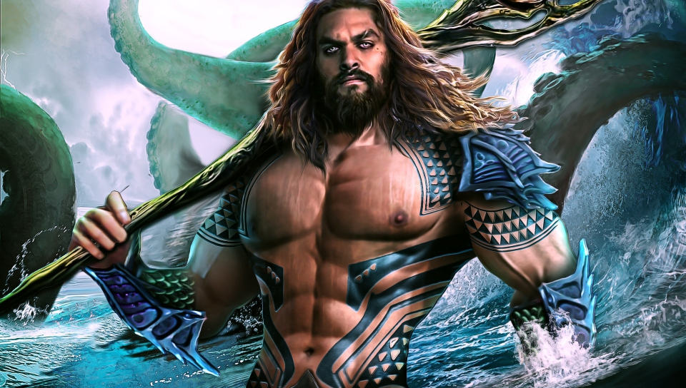 Aquaman, artwork, king of Atlantic, 960x544 wallpaper