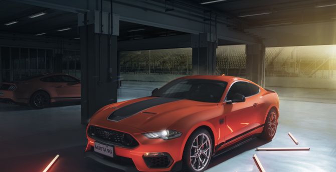  2021 Ford Mustang Mach 1, sport car wallpaper