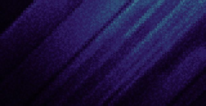 Pixels, dark, abstract, cold blue wallpaper