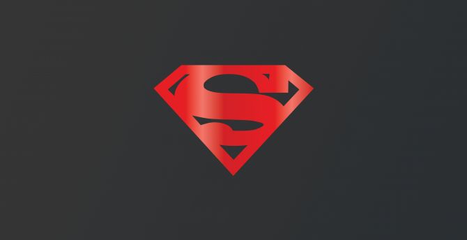 Superman, logo, minimal, dc superhero wallpaper