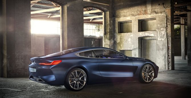 Bmw concept 8 series, side view, 2018 wallpaper