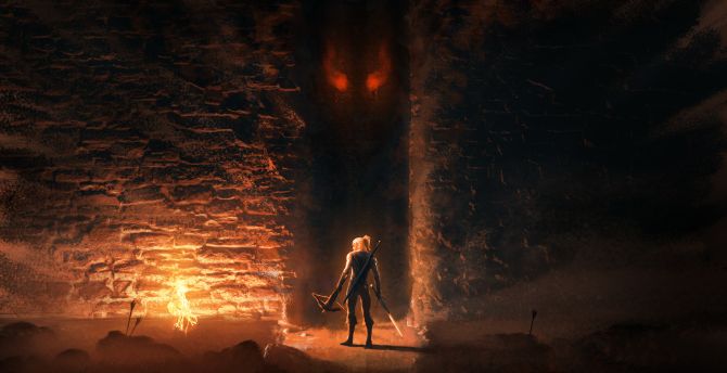 The Witcher, Geralt of Rivia, hunter, artwork wallpaper