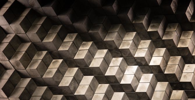 Cubical texture, pattern wallpaper