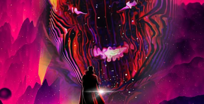 Doctor Strange, fan art, dark dimension, art wallpaper