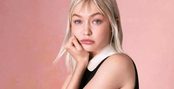 Gigi Hadid, blonde, pretty model, 2023 wallpaper