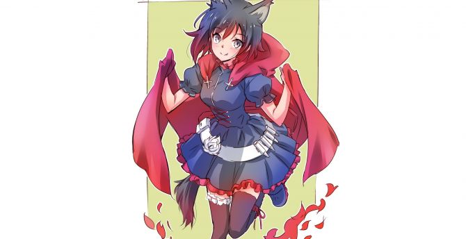 Cute, Ruby Rose, anime, anime girl wallpaper