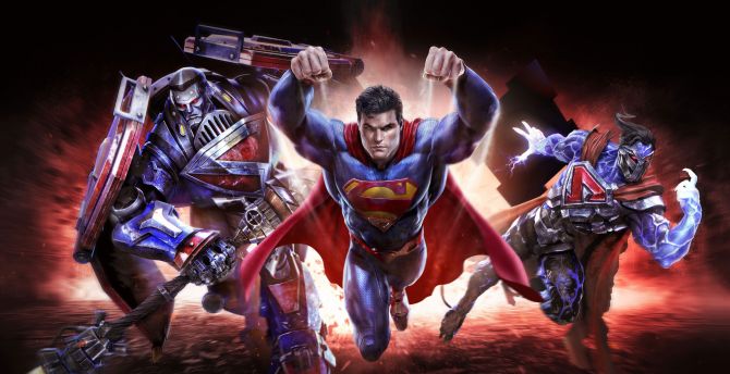 Superman, Infinite Crisis, superhero, artwork wallpaper