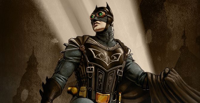 Steampunk, Batman, superhero wallpaper