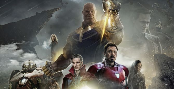 Avengers: infinity war, 2018 movie, poster, fanart wallpaper