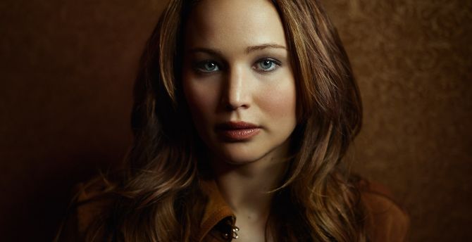 Jennifer Lawrence, blue eyes, beauty wallpaper