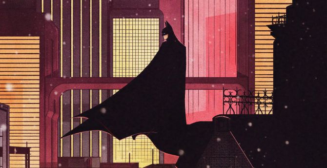 Batman, the silent protector of Gotham, art wallpaper