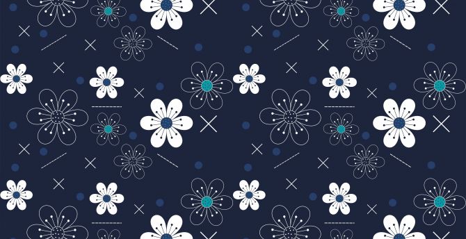 Flowers, abstract, pattern wallpaper