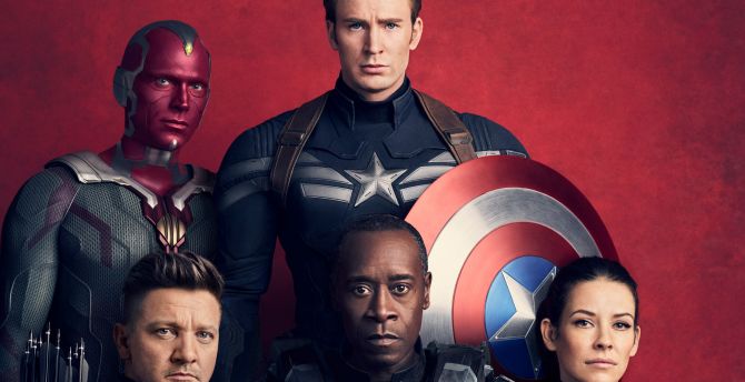 Avengers: infinity war, captain America, hawk, vision, war machine wallpaper