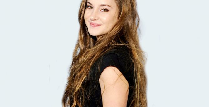 Shailene Woodley, long hair, smile wallpaper