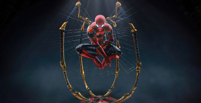 Iron Spider-man, Marvel MCU, fan art 2023 wallpaper