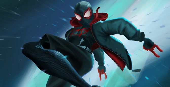 Miles, Spider-man, artwork, 2019 wallpaper