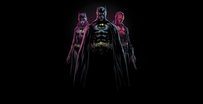 Bat-family, superhero wallpaper