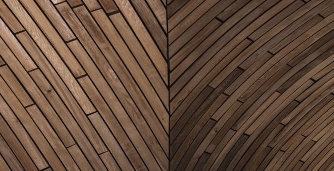 Symmetric pattern, wooden surface wallpaper