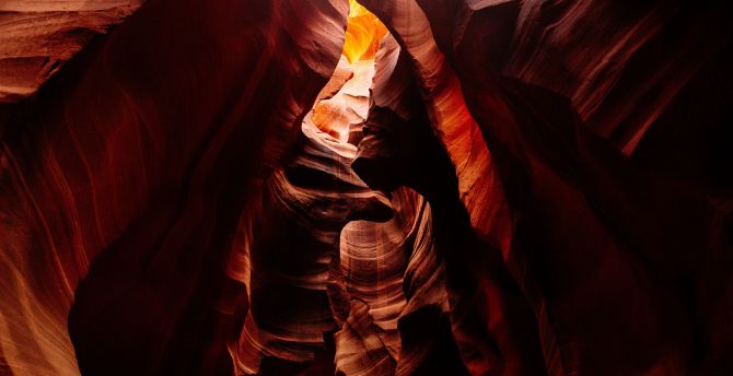Cave, canyon, rocky slots wallpaper