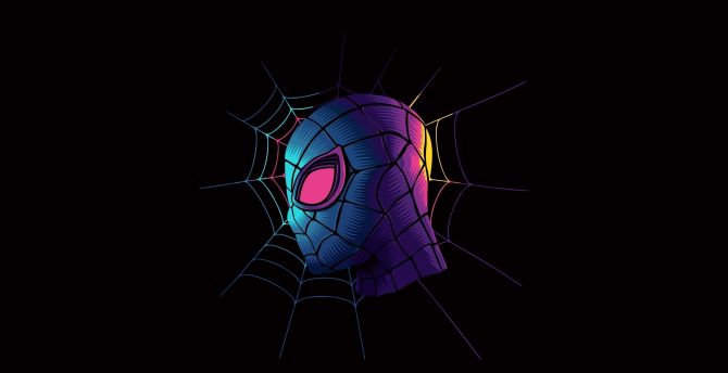 Spider-man, minimal, artwork wallpaper
