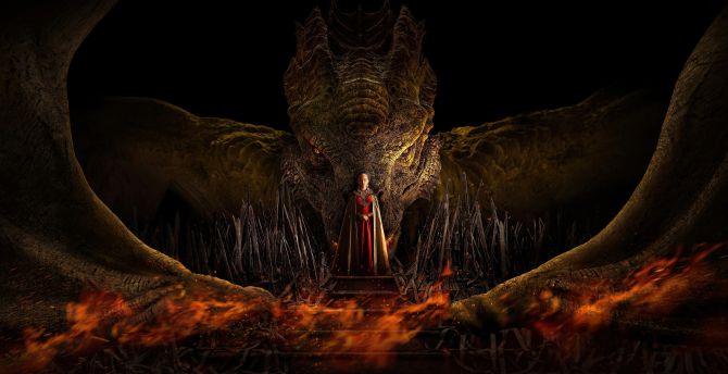 Princess Rhaenyra Targaryen, House of the Dragon, 2022, famous tv show wallpaper