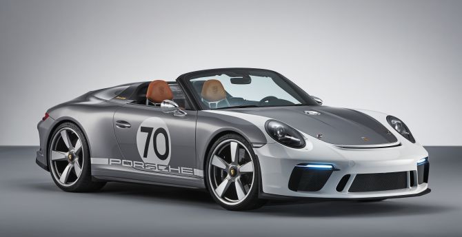2018, Porsche 911 Speedster Concept, sports car wallpaper