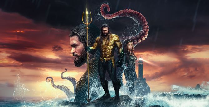 Aquaman and the Lost Kingdom, artwork, fan made poster wallpaper