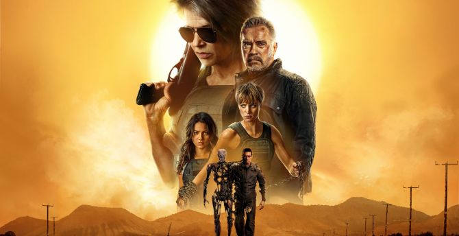 Terminator: Dark Fate, 2019 movie, poster wallpaper