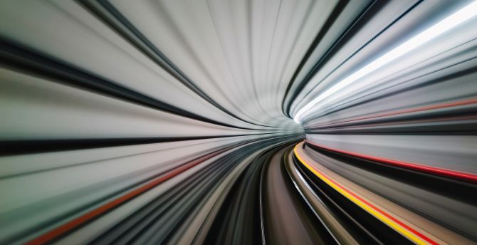 Tunnel, abstract, motion blur wallpaper