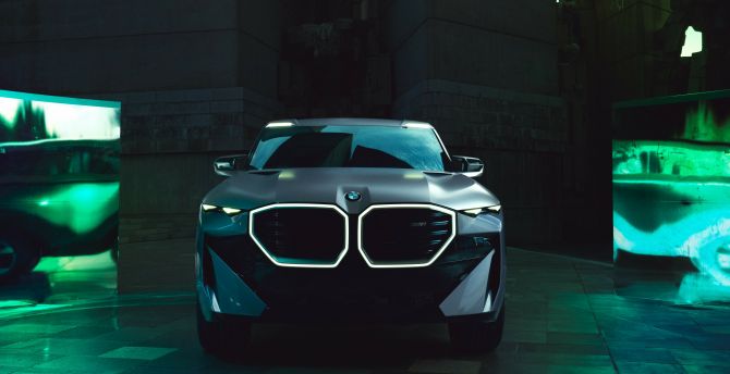 BMW XM, front view, 2023 wallpaper