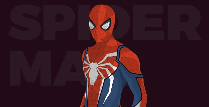 Spider-Man, minimal, artwork wallpaper
