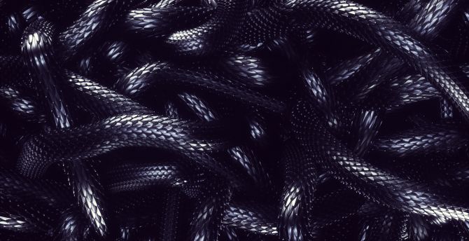 Snake skin texture, metallic wallpaper