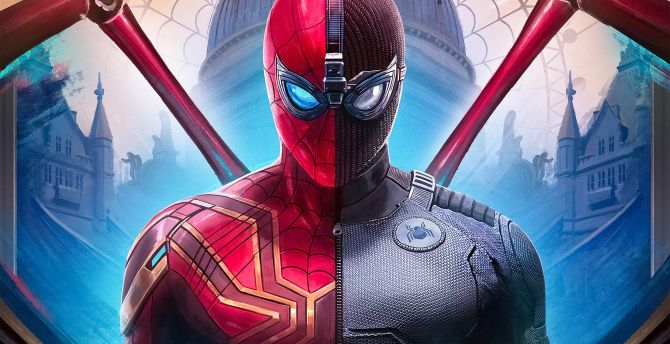 2019 movie, Spider-man: Far From Home, Iron-spider, stealth suit, face-off wallpaper