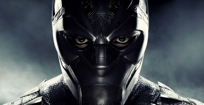 Black panther, superhero's face, movie, 2018 wallpaper