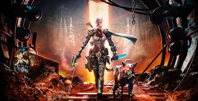 Necromunda: Hired Gun, Warhammer 40000, action game, 2022 wallpaper