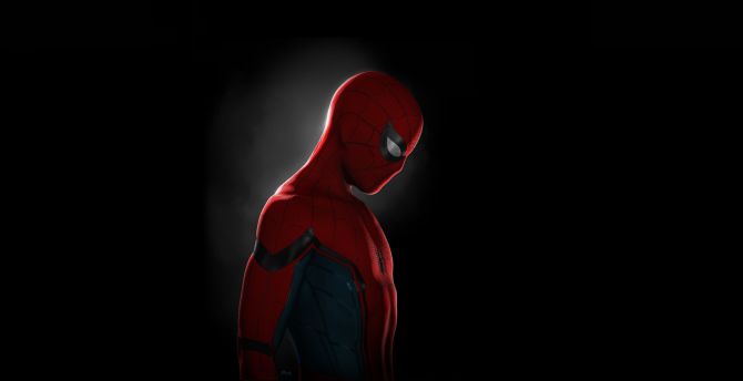 Spider-man, superhero, minimal, artwork wallpaper