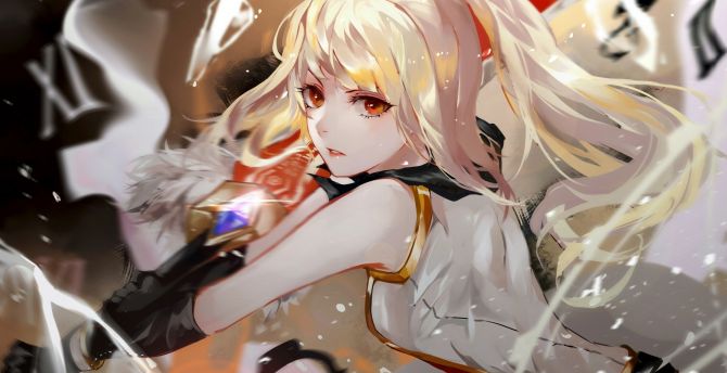 Anime Warrior Girl HD Wallpaper - Eyecandy for your XFCE-Desktop 