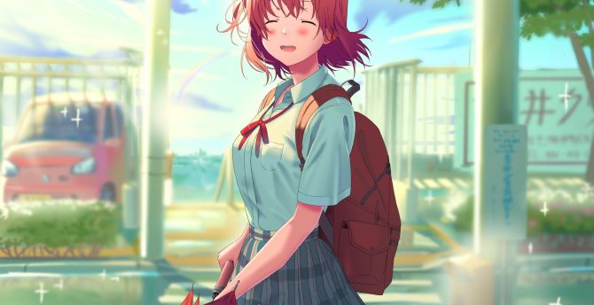 Cute, Yui Yuigahama, anime girl wallpaper