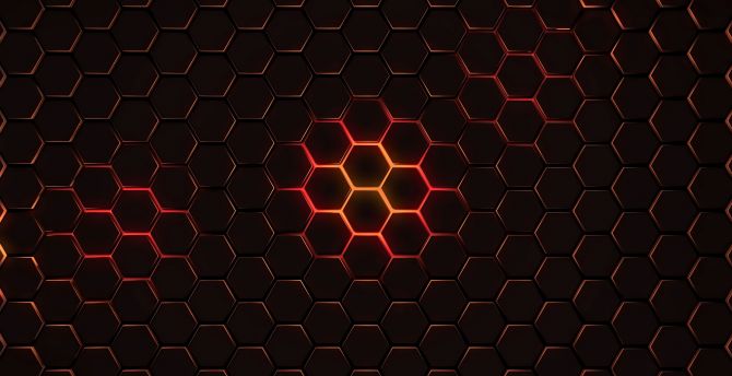 Hexagon, abstract, geometry wallpaper