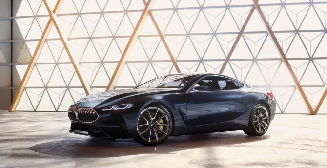 Auto show, 2018, BMW concept 8 series, car wallpaper