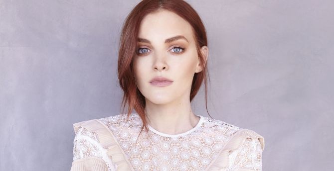 Madeline Brewer, American actress, red head, 2018 wallpaper