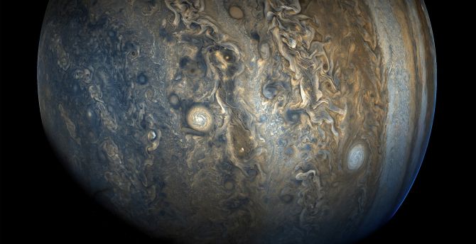 Jupiter, southern hemisphere, planets, surface wallpaper