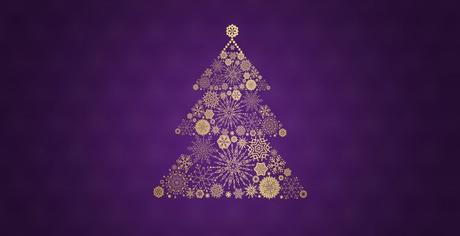 Christmas tree, digital art, holiday wallpaper
