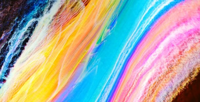 Colorful, abstraction, fluid, flow wallpaper