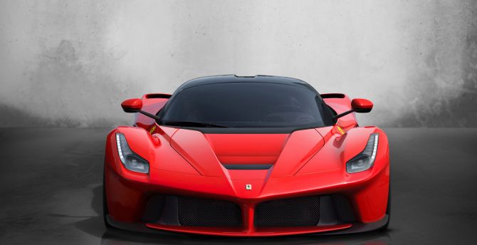 Sports car, red, Ferrari LaFerrari wallpaper