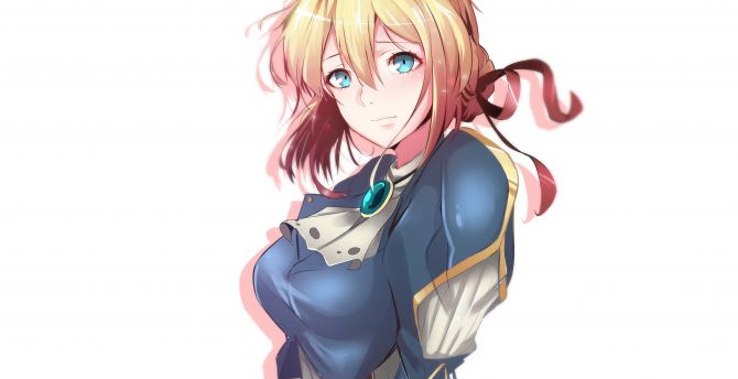 Hot and beautiful, anime girl, Violet Evergarden wallpaper